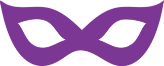 Mardi gras simple mask free svg file for members, clipart image