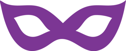 Mardi gras simple mask free svg file for members, clipart image