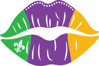 Mardi gras lips free svg file for members, vector image, Fat Tuesday
