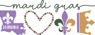 Mardi gras Love free svg file for members, fleur de lis, Louisiana map, Fat Tuesday svg for tshirt