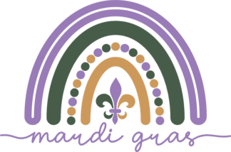 Mardi gras rainbow free svg file for members, Fat Tuesday svg for sweatshirt