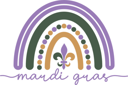Mardi gras rainbow free svg file for members, Fat Tuesday svg for sweatshirt