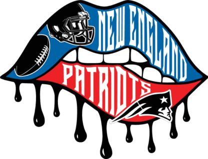 New England Patriots, dripping biting lips free svg file for members, Football team mascot svg design for sweatshirt