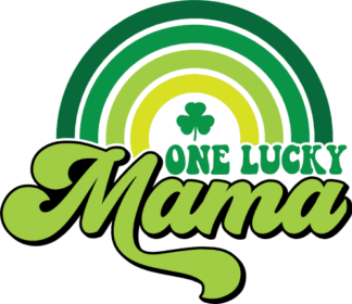 One lucky mama, rainbow free svg file for members, Saint Patrick tshirt design for mom