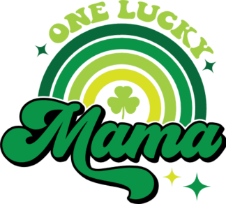 Saint Patrick sweatshirt design for mom free svg file for members, One lucky mama, rainbow
