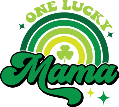 Saint Patrick sweatshirt design for mom free svg file for members, One lucky mama, rainbow