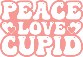 Peace, love, cupid free svg file for members, valentine's day sweatshirt design