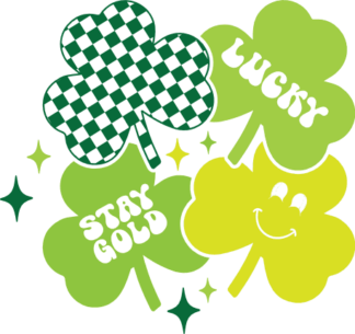 Shamrock, lucky, stay gold free svg file for members, Saint Patrick's day sweatshirt design