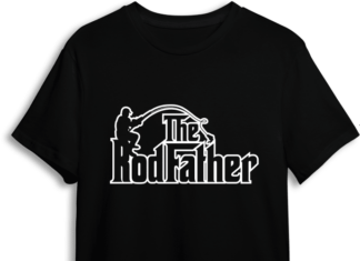 The rodfather free svg file for members, funny tshirt design for fisherman grandpa