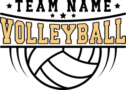 Volleyball mascot hoodie design, custom team name free svg file for members