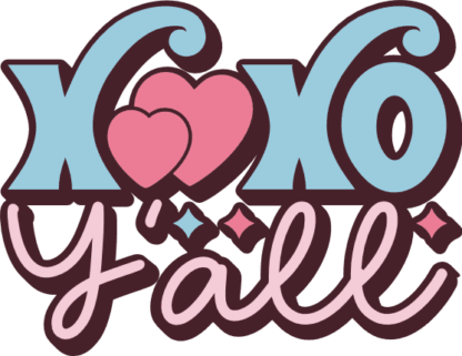 Xoxo y'all free svg file for members, valentine's day svg for sweatshirt