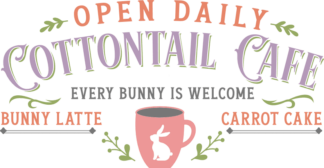 Cottontail cafe, every bunny is welcome free svg file for members, Easter wall art decor svg