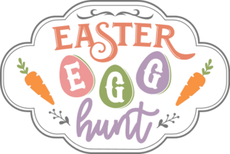 Easter egg hunt free svg file for members, Easter decor