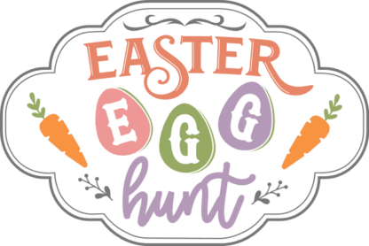 Easter egg hunt free svg file for members, Easter decor