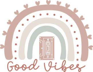 Good vibes free svg file for members, rainbow, svg for tshirt