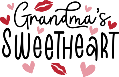 Grandma's sweetheart free svg file for members, toddler shirt design