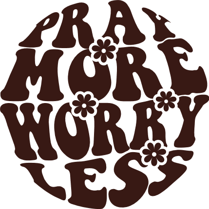 Pray more, worry less free svg file for members, bible verse svg for shirt