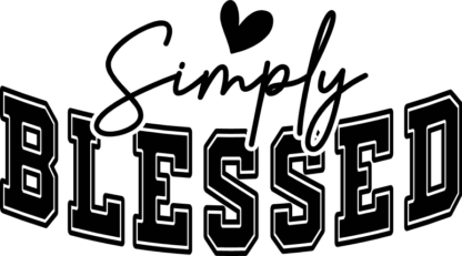 Religious svg for t-shirt free svg file for members, Simply blessed