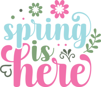 Spring is here free svg file for members, floral shirt design