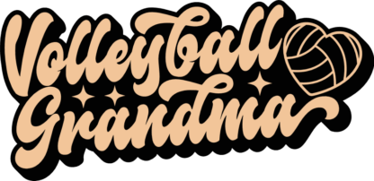 Volleyball grandma free svg file for members, tshirt design for volleyball lover grandmom