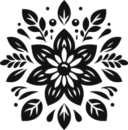 Flower vector image free svg file for members, planting, decal, wall art