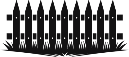 Wooden Garden Fence free svg file for members, gardening vector image