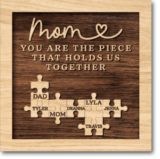 Mom, you are the piece that holds us together free svg file for members, mother's day gift