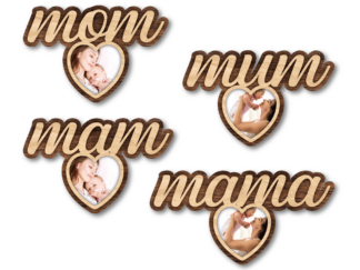 heart photo frame bundle free svg file for members, mother's day gift for mom