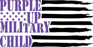Purple up military child free svg file for members, distressed flag, t-shirt design