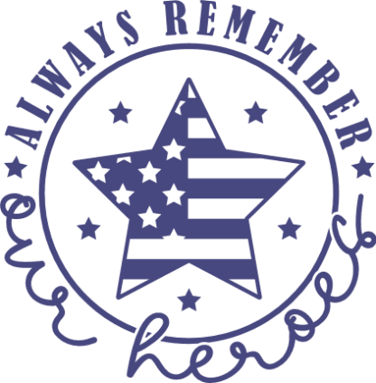 4th of July svg for tee, free svg file for members, Always remember our heroes