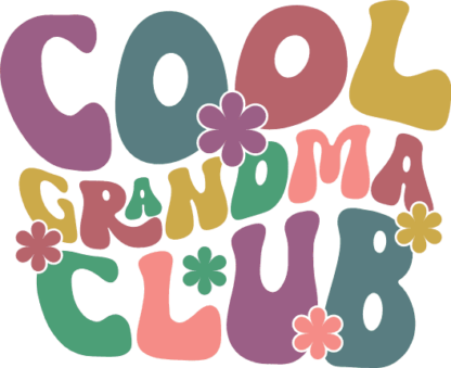 Cool grandma club free svg file for members, funny sweatshirt design for granny