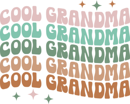 Cool grandma, echo stacked text free svg file for members, funny shirt design