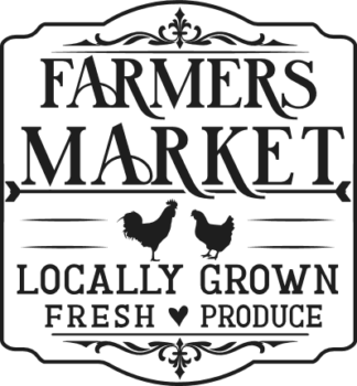 Farmers market, locally grown, fresh, produce free svg file for members, farmhouse wall decor