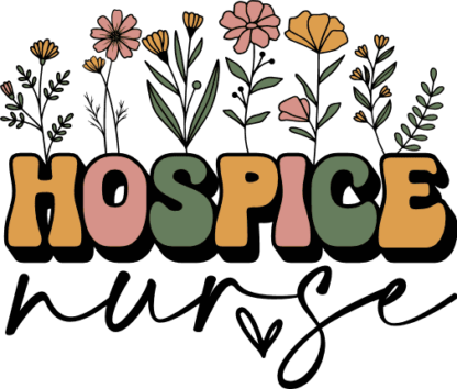 Hospice nurse free svg file for members, floral t-shirt design