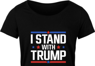 I stand with trump free svg file for members, election 2024 svg for t-shirt