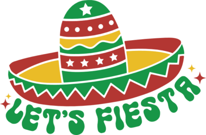 Let's Fiesta, Mexican hat free svg file for members, cinco de mayo sweatshirt design