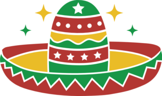 Mexican hat free svg file for members, cinco de mayo vector image, decal