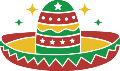 Mexican hat free svg file for members, cinco de mayo vector image, decal
