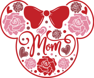 Mom sign, mickey mouse  made of objects free svg file for members, shirt design for mama