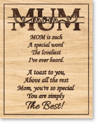 Mum, mom is such a special word, the loveliest I've ever heard free svg file for members, gift for mama