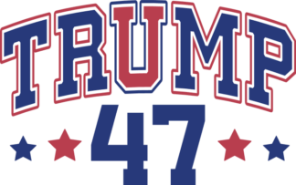 Trump 47 free svg file for members, voting svg for sweatshirt