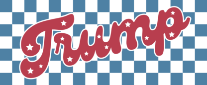 Trump, checkered print free svg file for members, trump support sweatshirt design