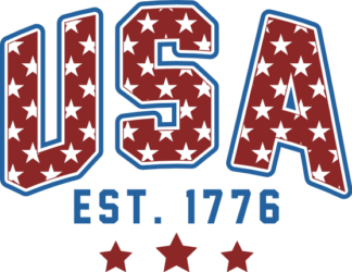 USA, est 1776 free svg file for members, Patriotic sweatshirt design
