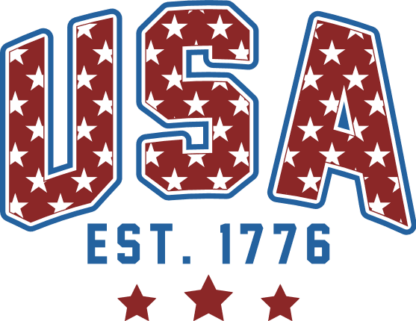 USA, est 1776 free svg file for members, Patriotic sweatshirt design