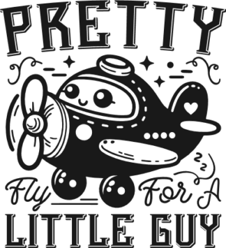 Pretty fly for a little guy free svg file for members, funny toddler tshirt design