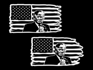 Distressed USA Flag and Donald trump thumbs up free svg file for members, election day