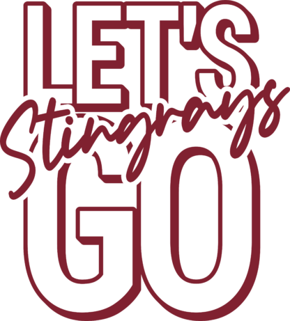 Let's go stingrays free svg file for members, American Football team mascot svg for hoodie