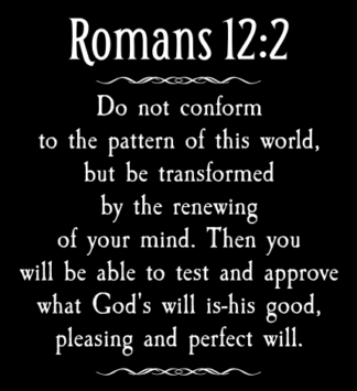 Romans 12:2, do not conform to the pattern of this world free svg file for members, bible verse, wall sign
