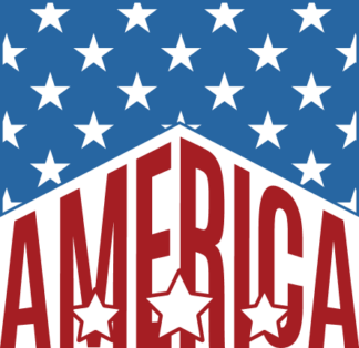 America sign free svg file for members, 4th of July svg for tumbler
