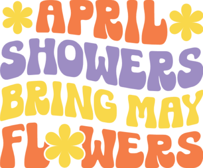 April showers bring may flowers free svg file for members, garden sign, decor